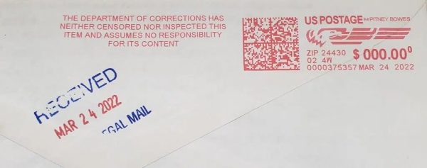 K2 spice spray on attorney letter – legal mail paper for sale